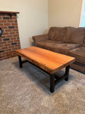 Live Edge Red Oak Coffee Table