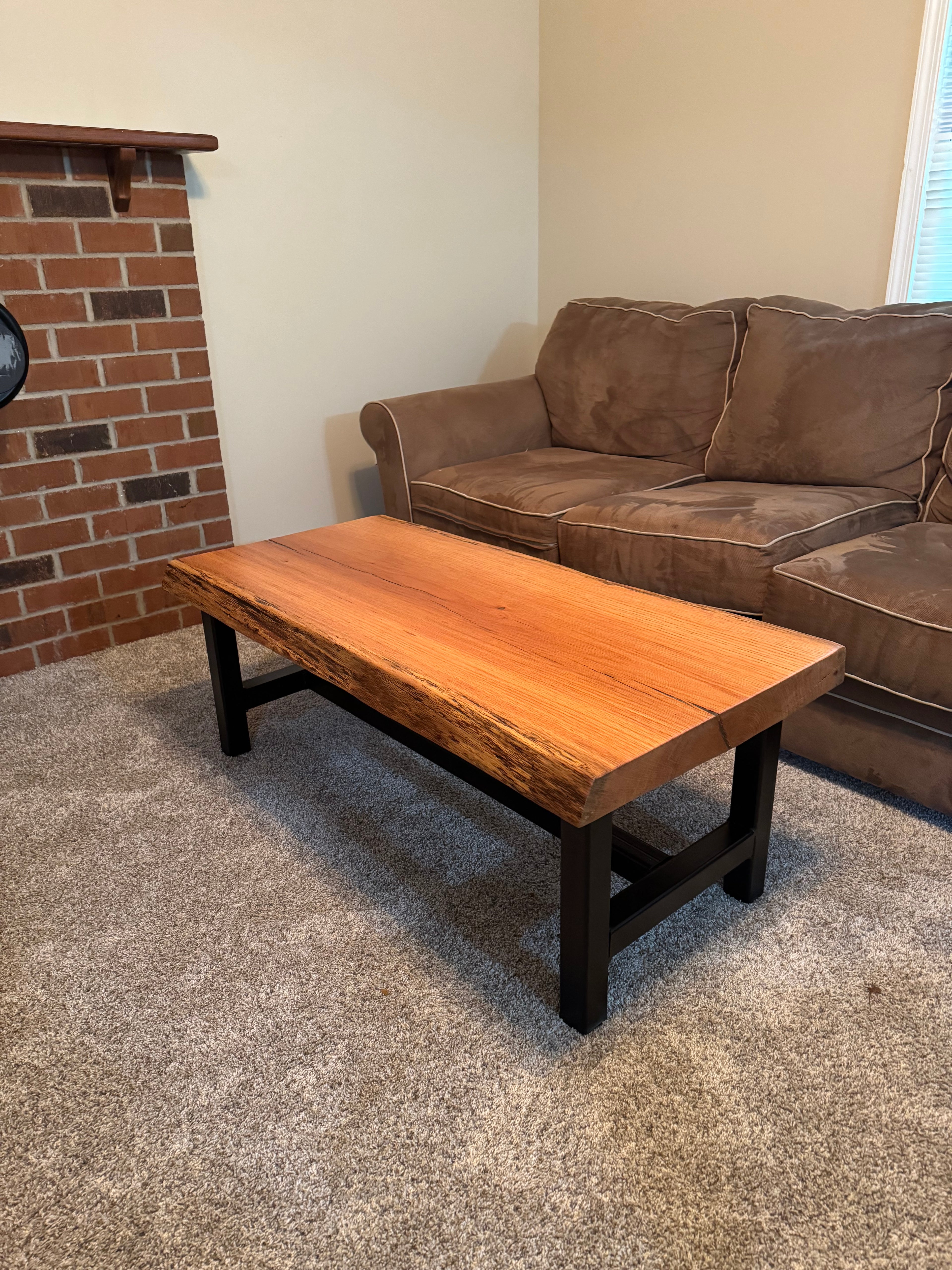 Live Edge Red Oak Coffee Table