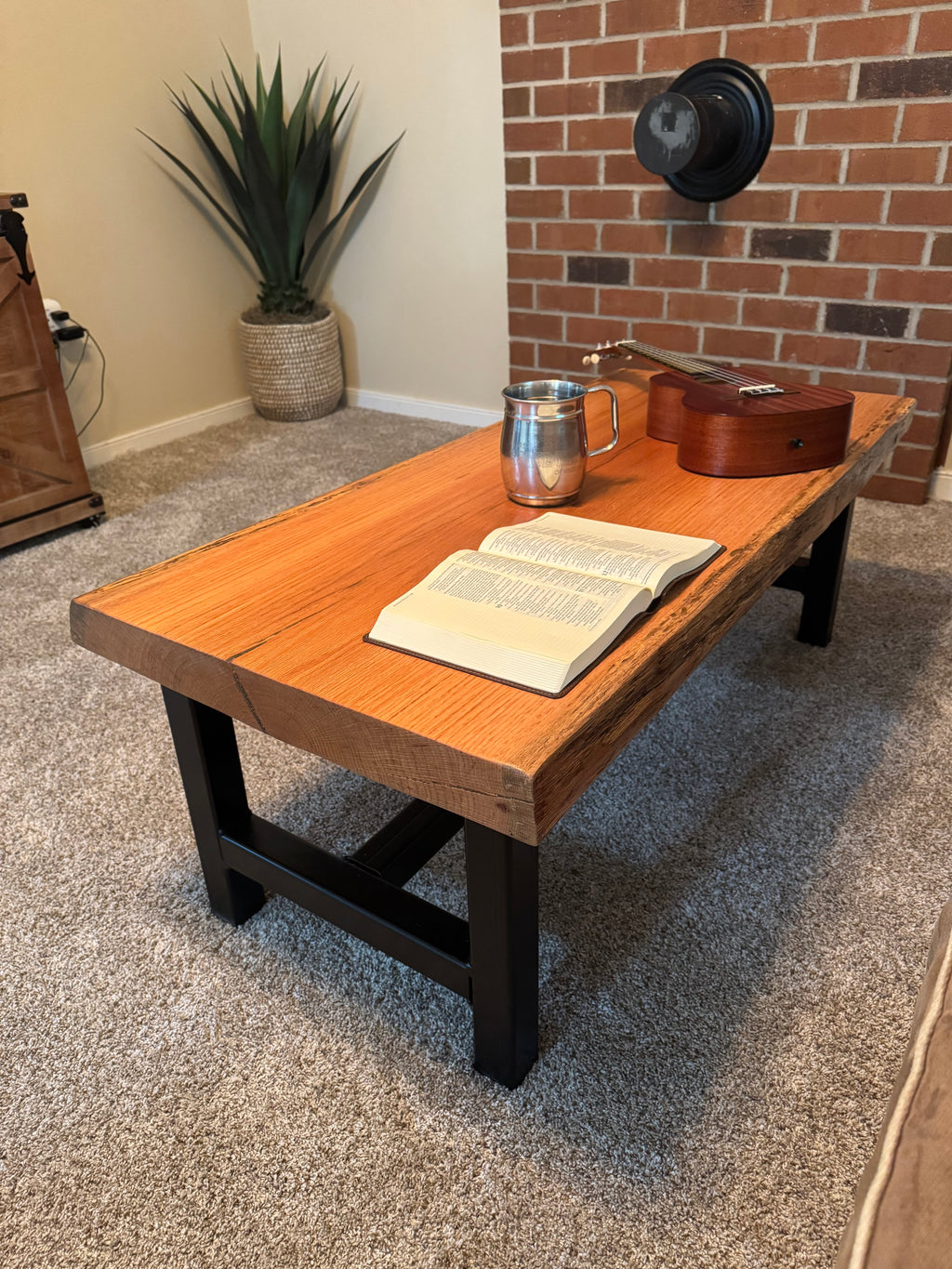 Live Edge Red Oak Coffee Table