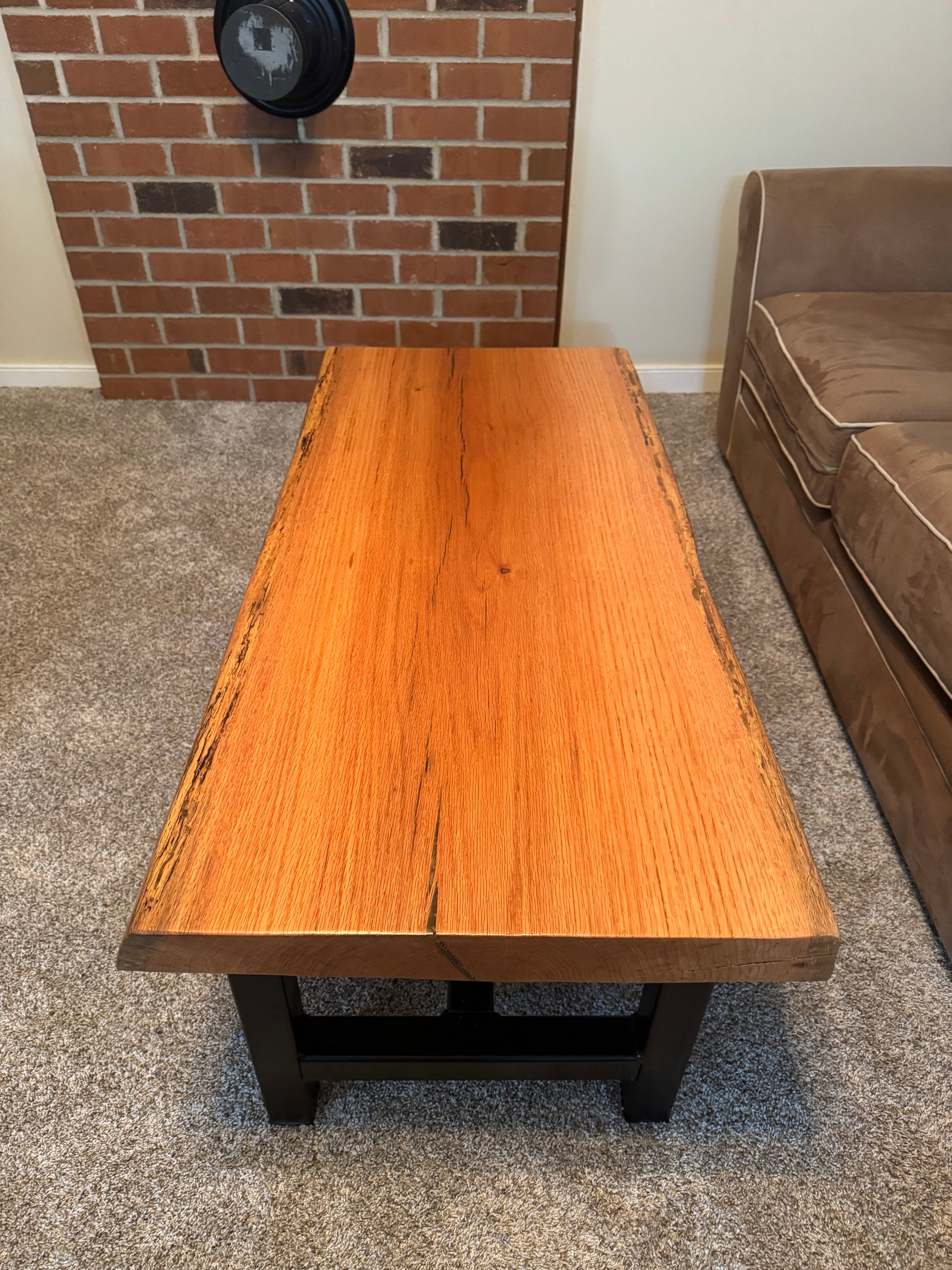 Live Edge Red Oak Coffee Table