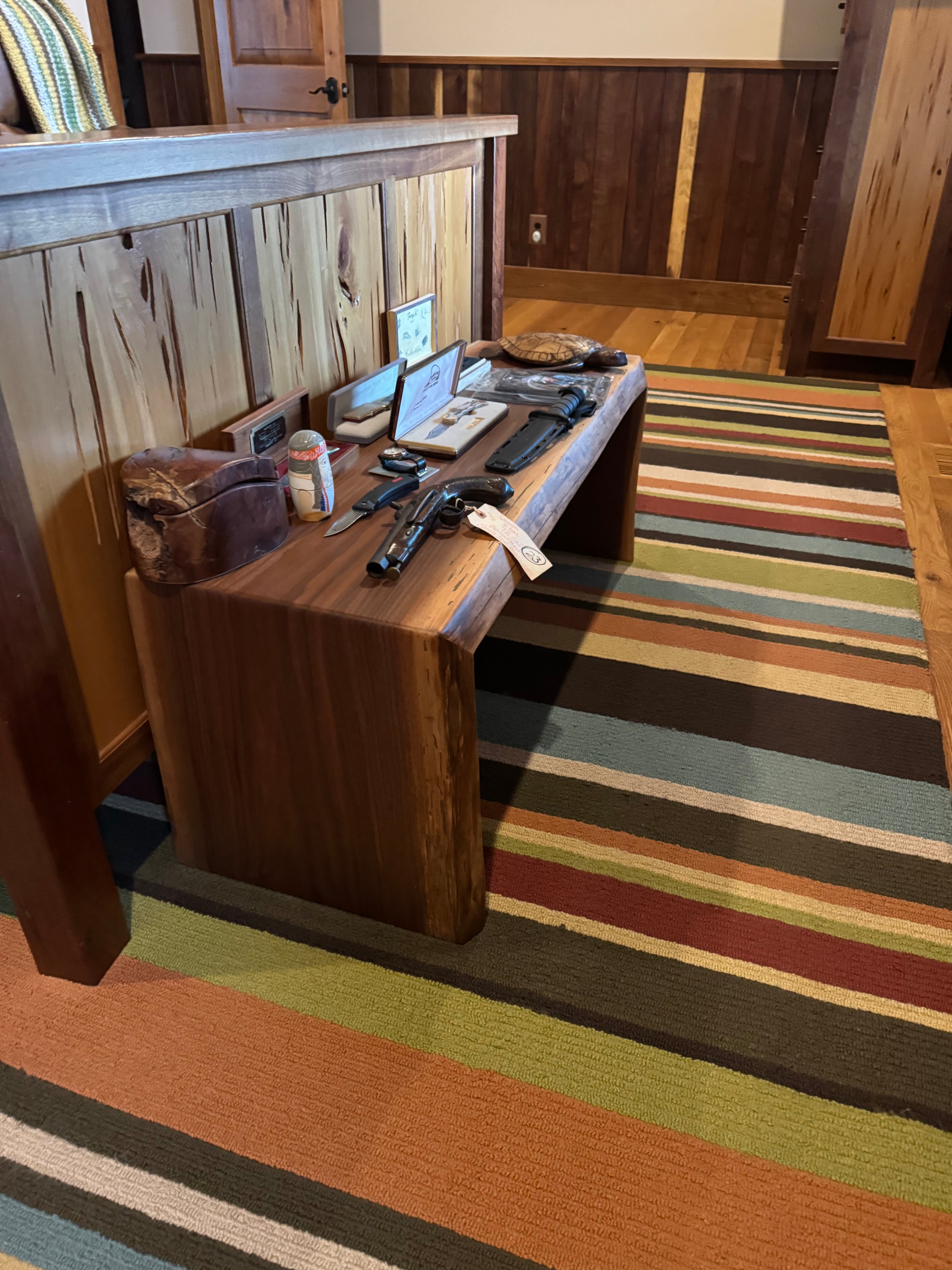 Red Oak Live Edge Bench