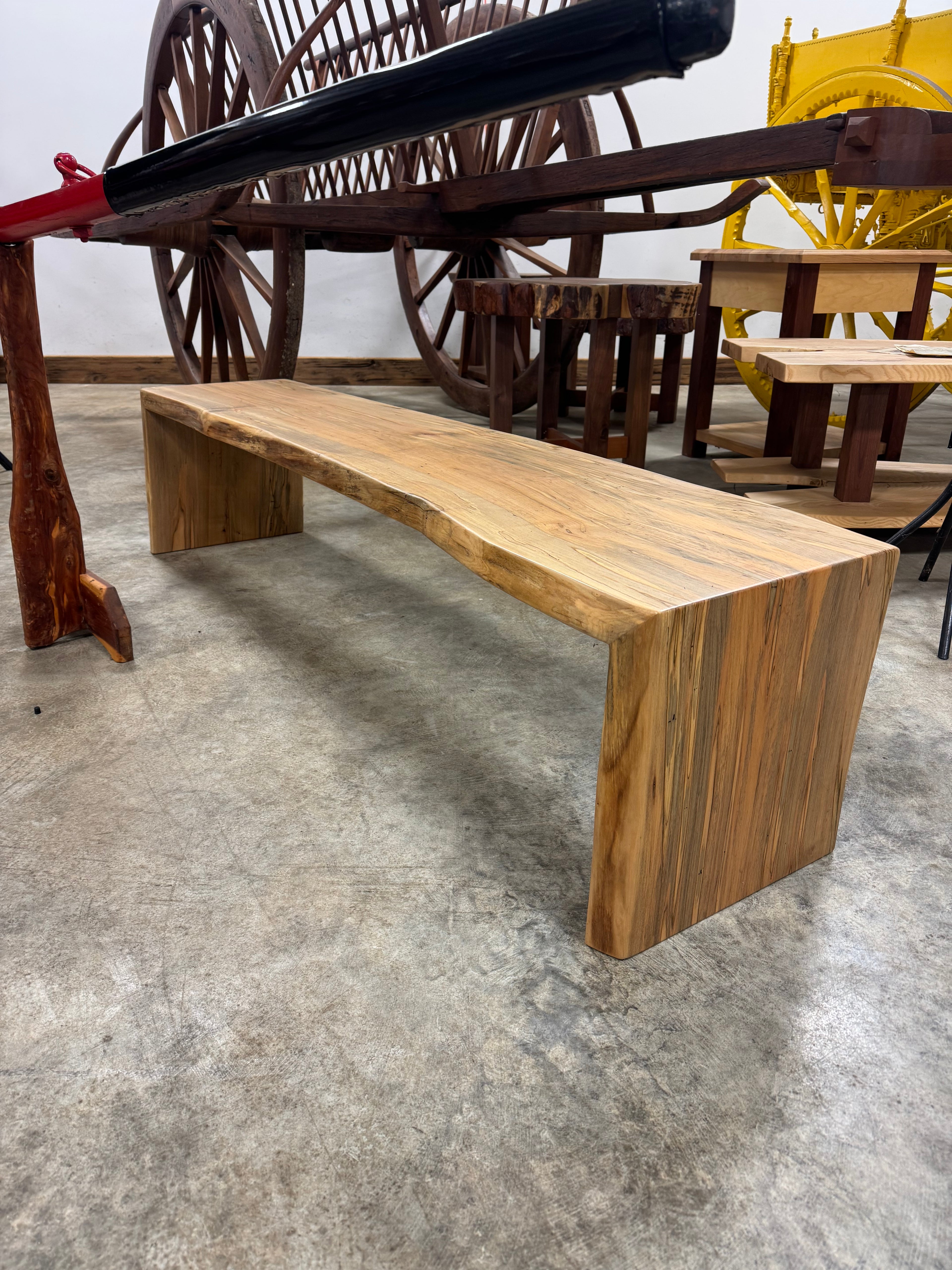 Red Oak Live Edge Bench