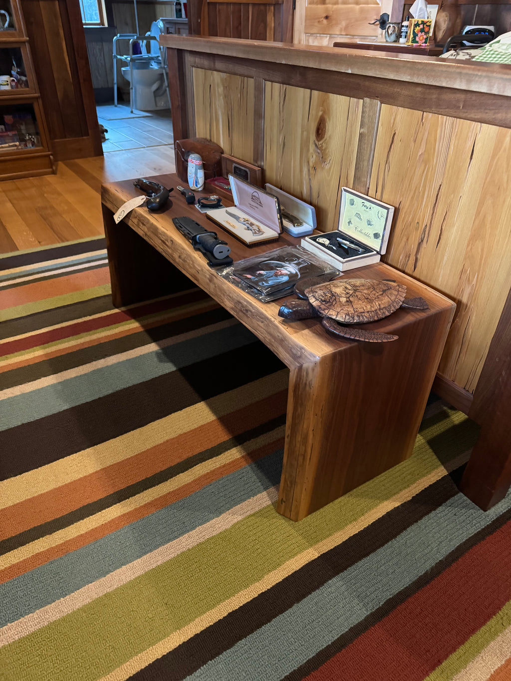 Red Oak Live Edge Bench